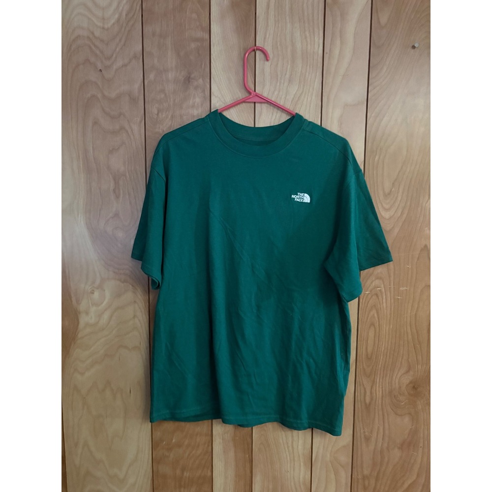 The North Face Mens Green Circular Design Logo Short Sleeve T-Shirt Size M